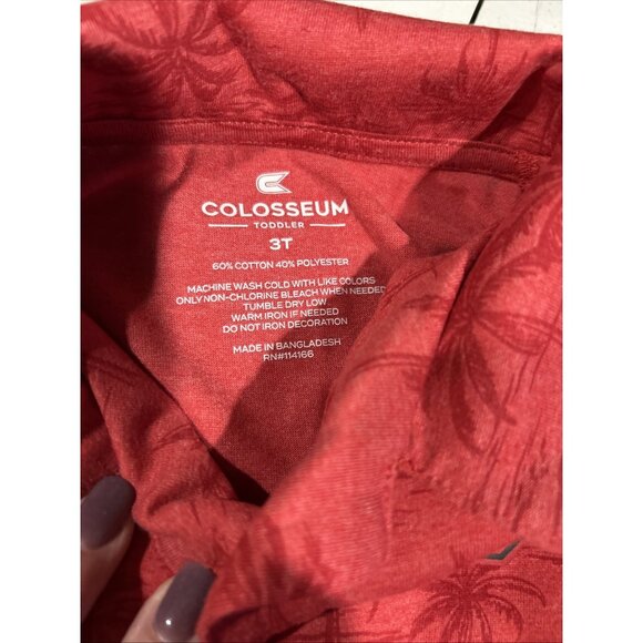NEW Ohio State Buckeyes Colosseum Red Palms Shirt Shorts Set Toddler Boys 3T - Picture 7 of 10